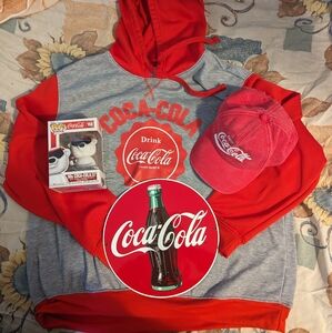Coca-Cola collectibles GIFT-A-LOT! Sign, Funko, Hoodie, HAT! Basket Gift [4]